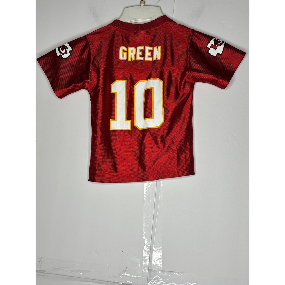 NFL Kansas City‎ Chiefs Trent Green 10 Kids Jersey Red 4T Short Sleeve V-Neck